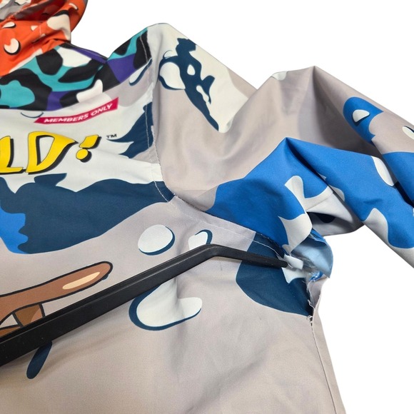 Members Only Nickelodeon X Jacket Size Large Rugrats Windbreaker Hey Arnold Camo - Picture 9 of 12